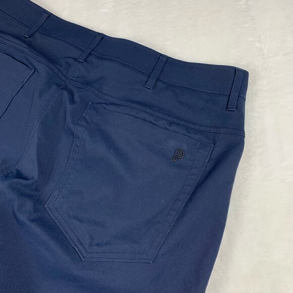 Public Rec Dealmaker 5 Pocket Pants Men 33x28 Navy Blue Stretch Work Golf Office - Picture 6 of 14